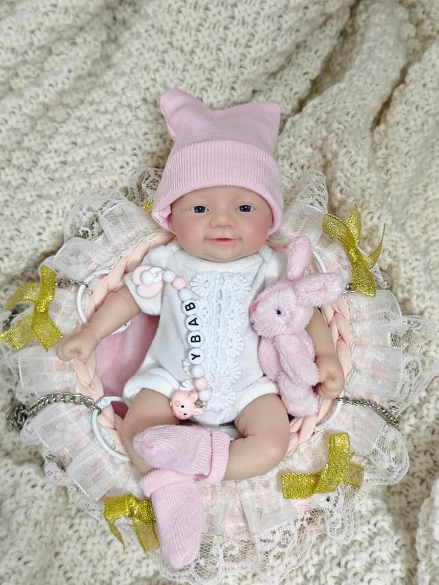 Thumbnail 4 de MYREBABY Muñeca Reborn de Silicona 7" con Accesorios 👶