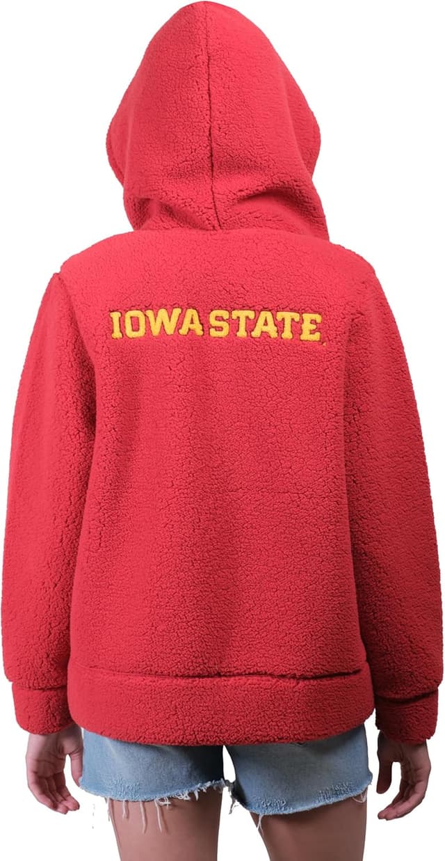 Detalle de Ultra Game Women’s NCAA Official Super Soft Sherpa Full Zip Hoodie Sweatshirt