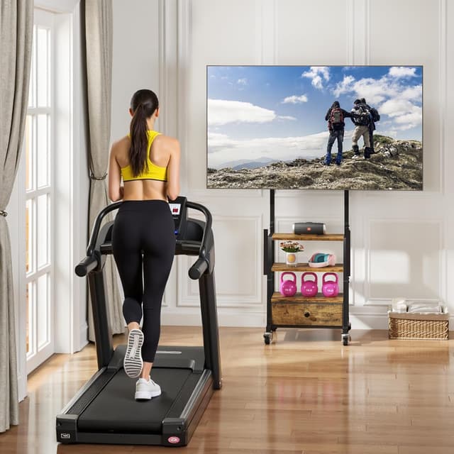 Thumbnail 6 de OYRREU TV Ständer Rollbar für 32–55 Zoll