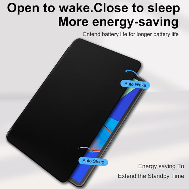 Thumbnail 6 de Lemxiee PU Leder Case für OnePlus Pad Lite / OPPO Pad SE mit Stiftschlitz, Drehständer und kratzfester Acryl-Rückseite