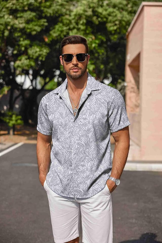 Thumbnail 4 de COOFANDY Short-Sleeve Linen Shirt for Men