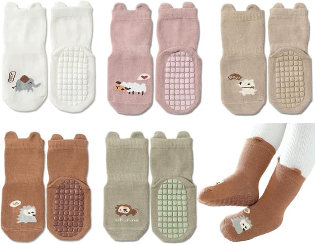 Detalle de Exemaba grip socks, 5 pairs for toddlers