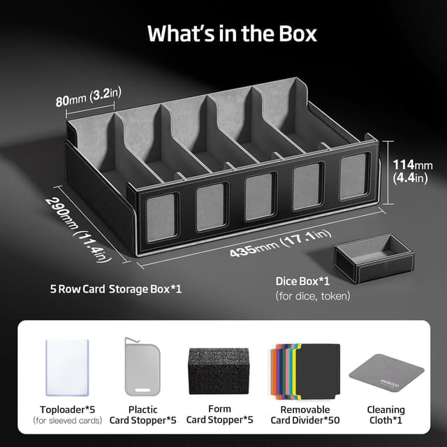 Thumbnail 6 de MORCCO Trading Card Storage Box 3900+ cards