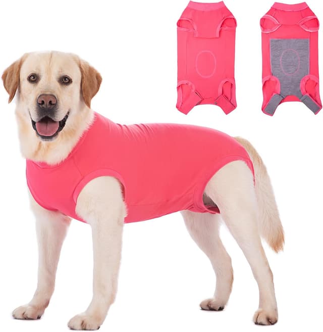 Detalle de Axcimond Dog Surgery Recovery Suit (Medical Pet Shirt) for Female & Male Dogs – Cone Collar Alternative