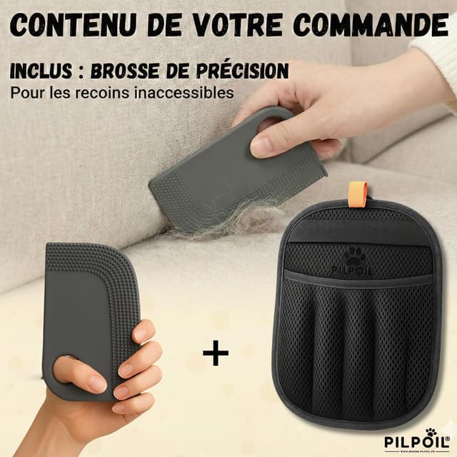 Thumbnail 4 de pilpoil Gant Anti Poils Animaux 2‑en‑1