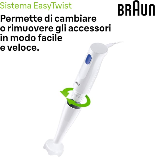 Thumbnail 4 de Braun MINIPIMER MQ10.000P frullatore a immersione leggero 5 anni