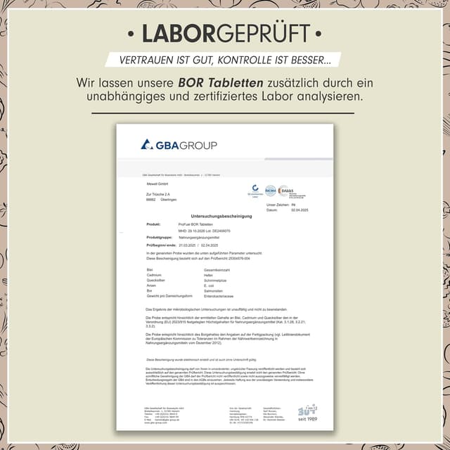 Detalle 1 de Bor Tabletten 3 mg, 365er Jahresvorrat