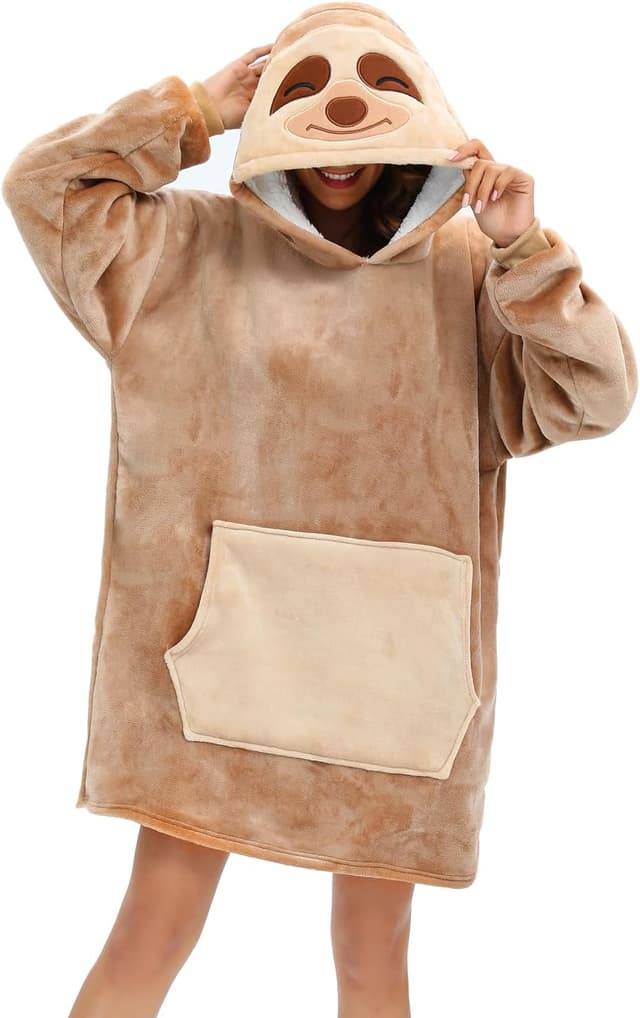 Detalle 2 de LATH.PIN plaid à capuche panda chaud