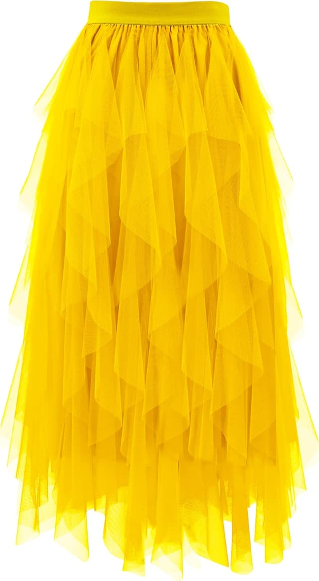 Thumbnail 6 de Girstunm Tüllrock Midi Hoch Tailliert