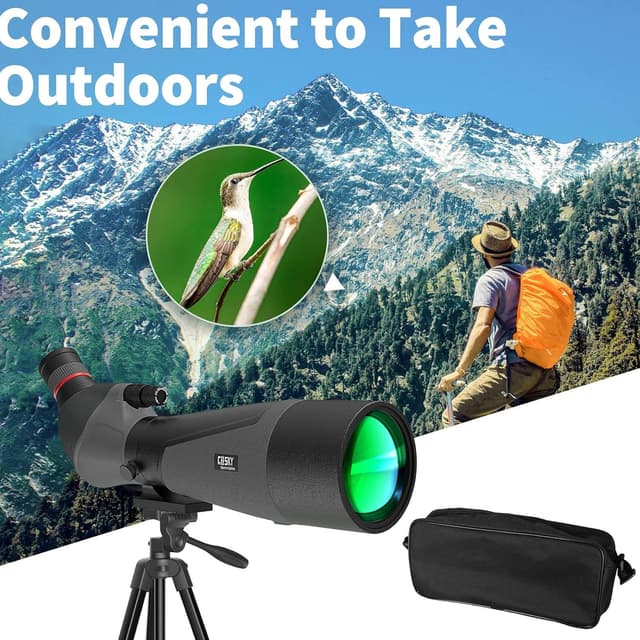 Thumbnail 6 de Gosky 20-60x85 Spotting Scope with Full Size Tripod, Phone Adapter, and Carrying Bag