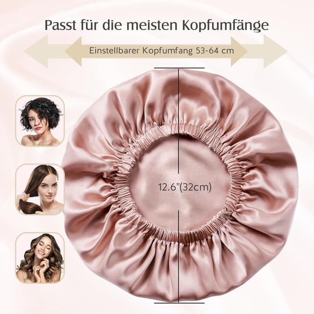 Detalle 2 de Umisleep Gorro de Seda para Dormir 22 Momme 💖