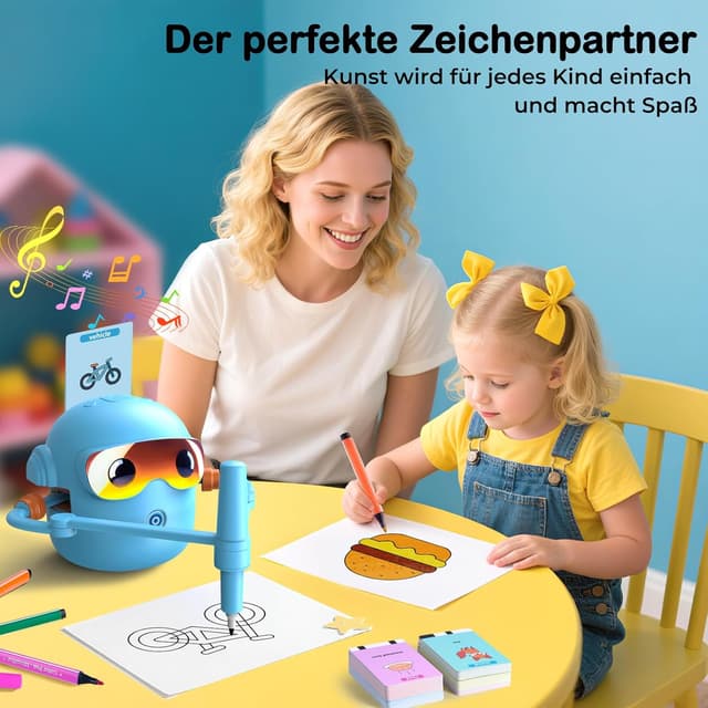 Detalle de Malroboter für Kinder Zeichenroboter ab 3 Jahren