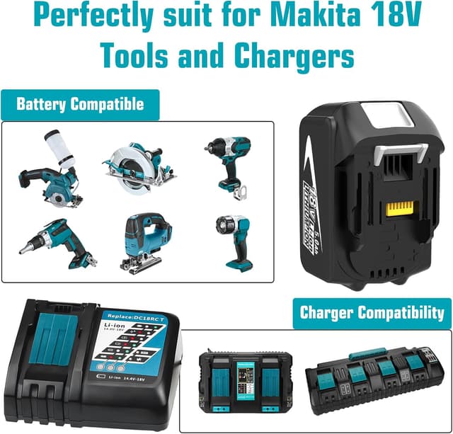 Detalle 2 de Dosctt 2 batteries 18V 5000 mAh