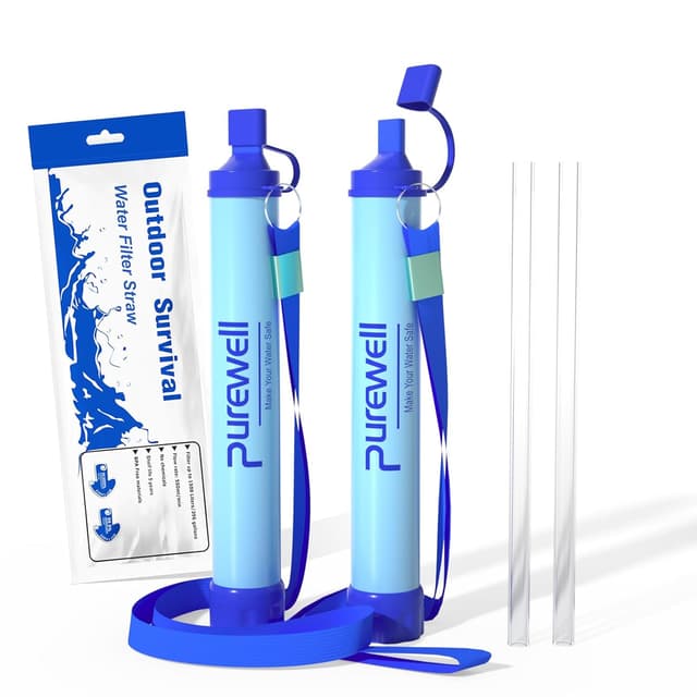 Imagen de Outdoor water filter straw 0.01 μm en OfertitasTOP