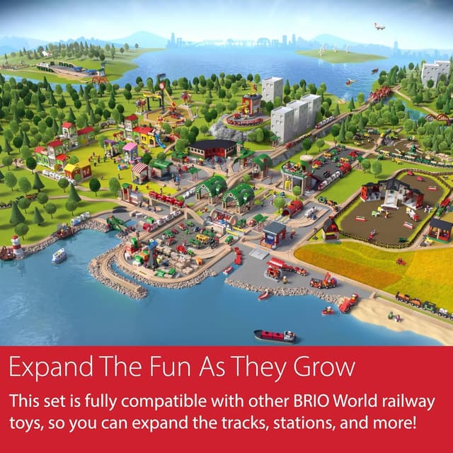 Thumbnail 5 de BRIO World Cargo Railway Deluxe