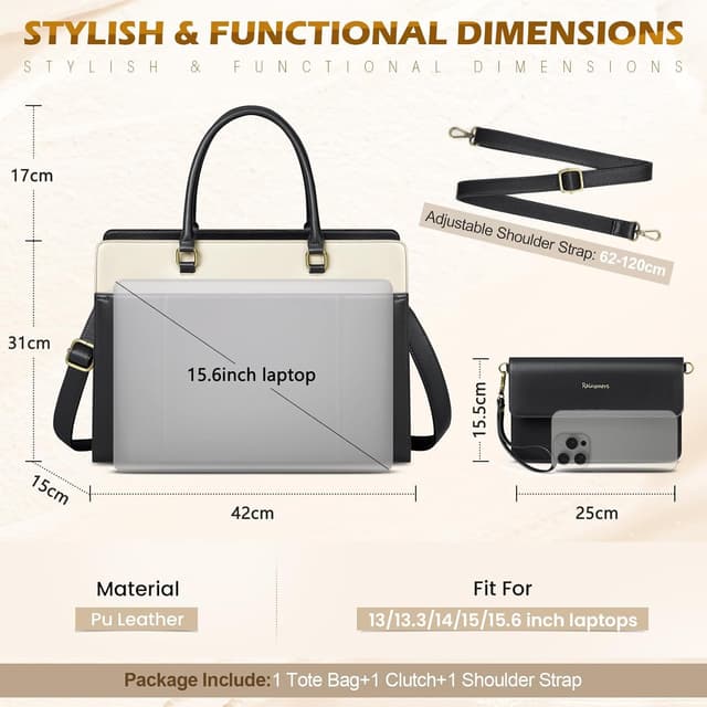 Thumbnail 3 de RAINSMORE Bolso Universidad Mujer 2 en 1