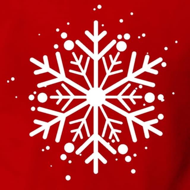 Detalle de Qskall Christmas T-Shirts for Men – Snowflake holiday tee in deep green or red