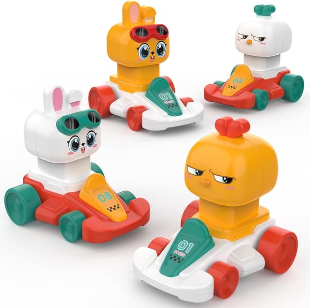 Imagen de MOONTOY Bunny Toy Cars for 1 Year Olds en OfertitasTOP