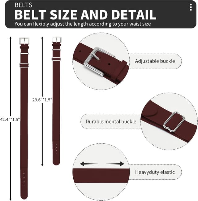 Detalle 1 de QBK Youth Baseball Socks Set 2-16Y
