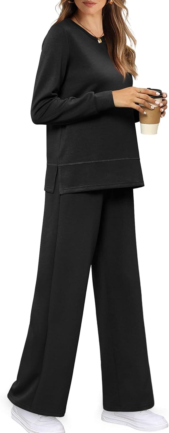 Detalle de WIHOLL Women's 2-Piece Lounge Set casual tracksuit