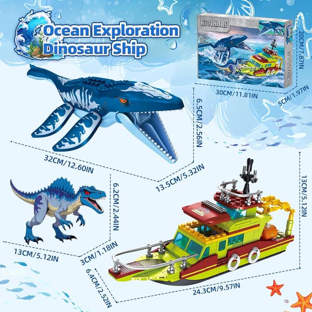 Thumbnail 6 de kiothdre Ocean Explorer Dinosaur Building Set