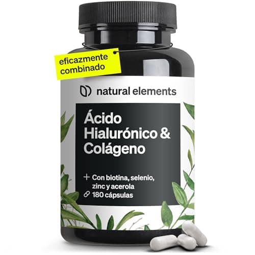 Detalle de natural elements colágeno con ácido hialurónico 1000 mg