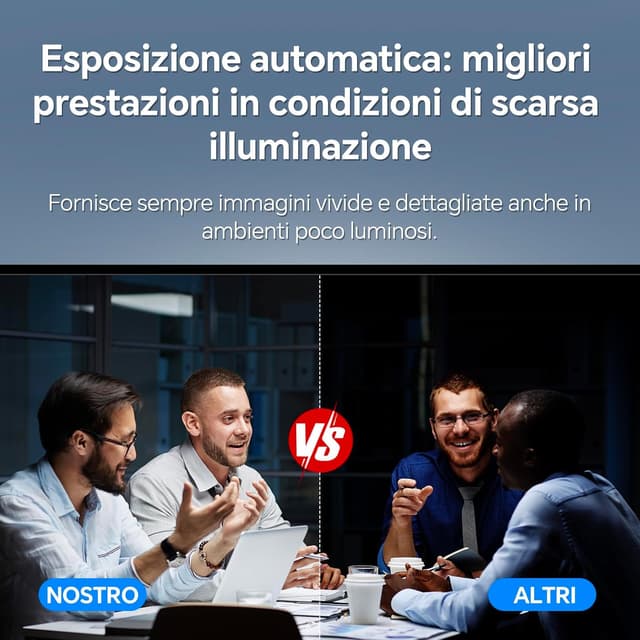 Detalle de N newline Webcam 4K 30FPS con 2 microfoni e autofocus NewEye60s per PC, Mac e streaming