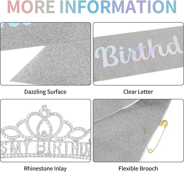 Thumbnail 2 de Norbiariz Birthday Crown Set for Women