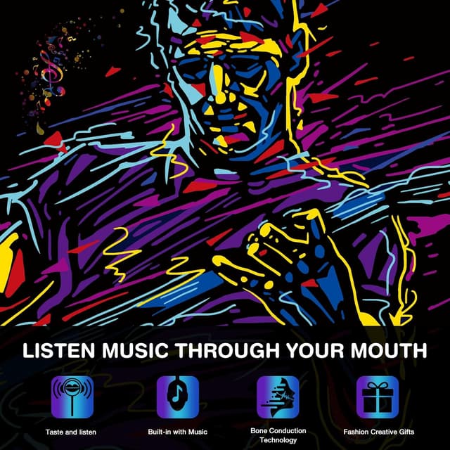 Detalle 2 de Amos Musicale Lecca Caramelle Lecca-lecca musicale al mirtillo (1 pezzo), senza glutine