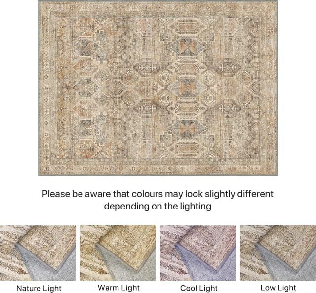 Thumbnail 5 de BEIMO tappeto vintage 200x290 cm antiscivolo