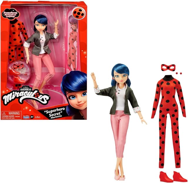 Detalle de BANDAI Miraculous Marinette & Ladybug Puppe 26 cm