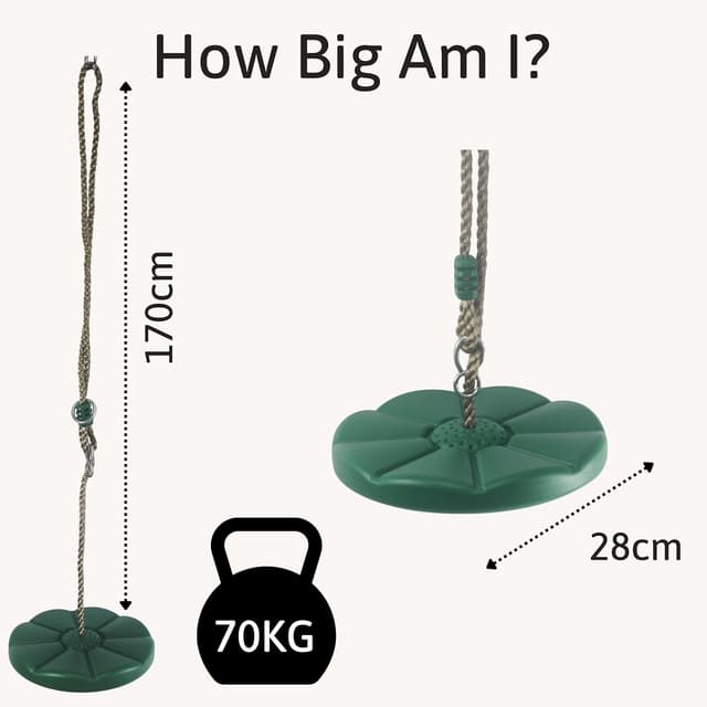 Detalle 2 de Jaques of London Button Swing Set for Kids (Outdoor Garden Swing Seat)