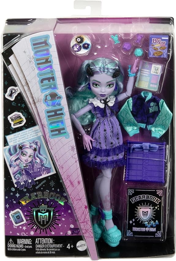 Thumbnail 5 de Monster High Fearbook Twyla 🎀, Muñeca con Estilo Universitario