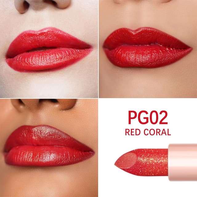 Thumbnail 5 de OULAC Red Metallic Lipstick Kit 3pcs
