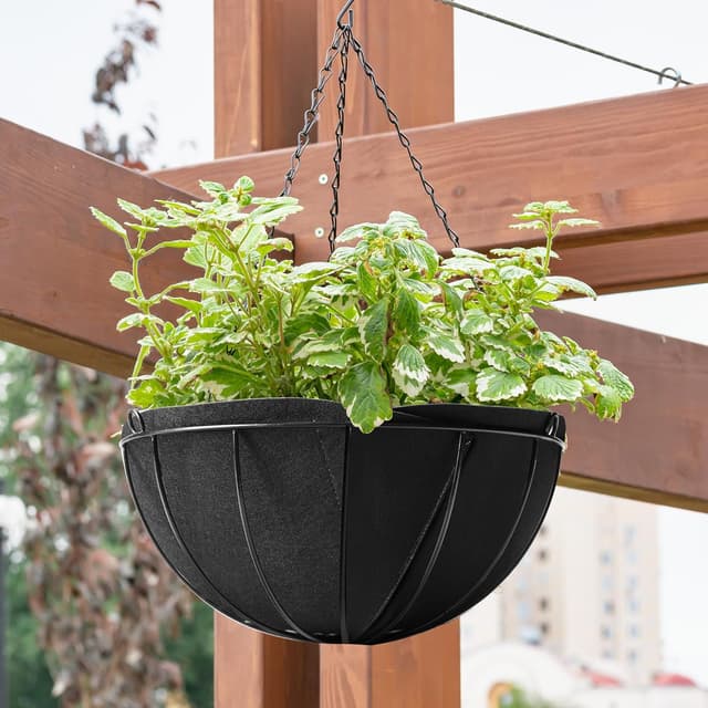 Detalle de GIONAR felt planter liner 30 cm, 6 pack