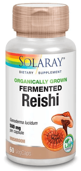 Detalle de Solaray Reishi 500 mg (60 cápsulas vegetales)
