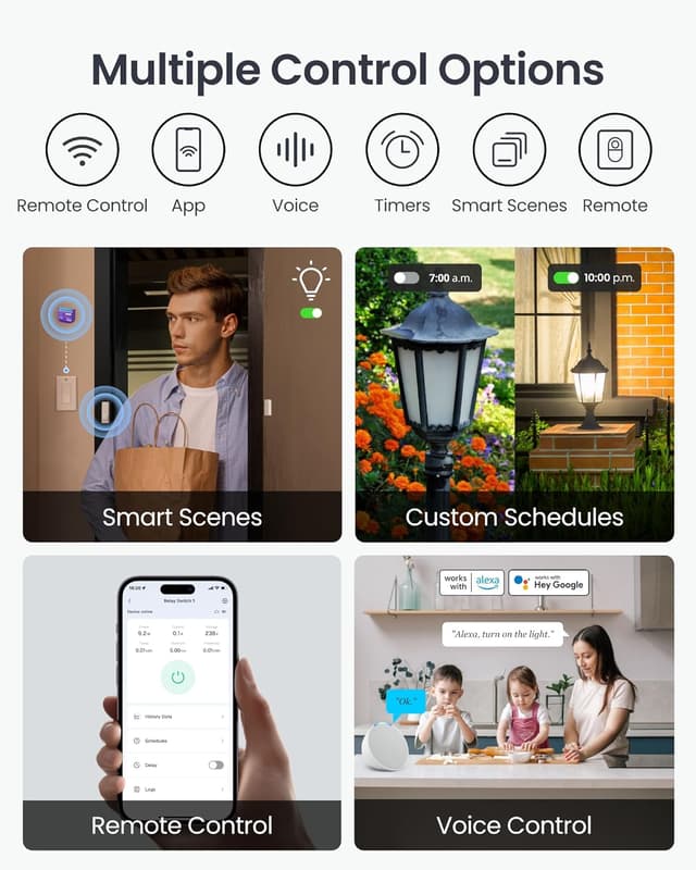 Thumbnail 6 de SwitchBot Smart Relay Switch 1 (2 pack) – Wi‑Fi & Bluetooth relay module with built-in hub