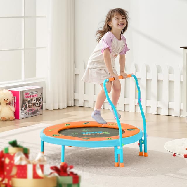Thumbnail 6 de SPORTSOUL Mini Trampoline for Kids (Ages 3–6) with Super Safe Foam Handle Bar, 3ft Toddler Trampoline