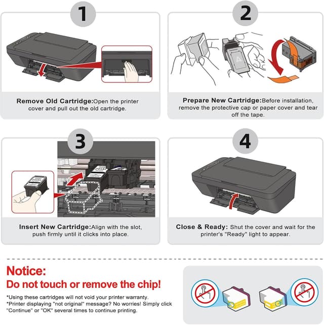 Detalle de Ankink 245XL PG-245XL Black Ink Cartridge Replacement (2-Pack) for Canon Pixma