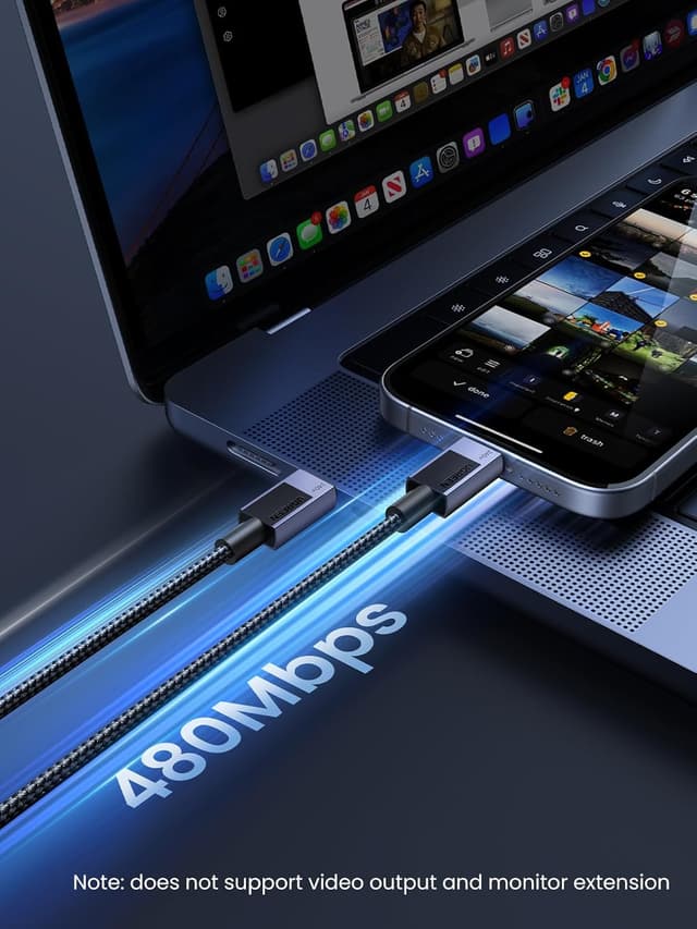 Detalle 2 de UGREEN USB C cable PD 3.1 240W, 2m