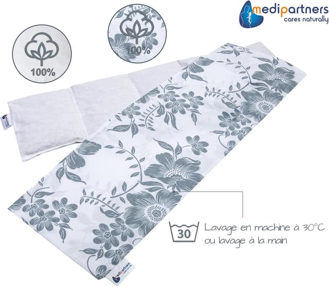 Detalle 1 de Medi Partners coussin chauffant noyaux de cerise 60x20 cm