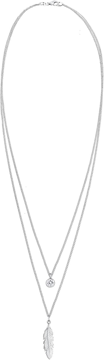 Thumbnail 2 de Elli Damen Halskette Feder Boho Kristall