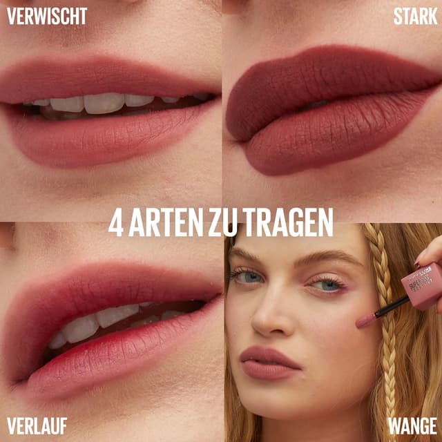 Thumbnail 3 de Maybelline Teddy Tint Lippenstift soft-matte 15 Skinnydip