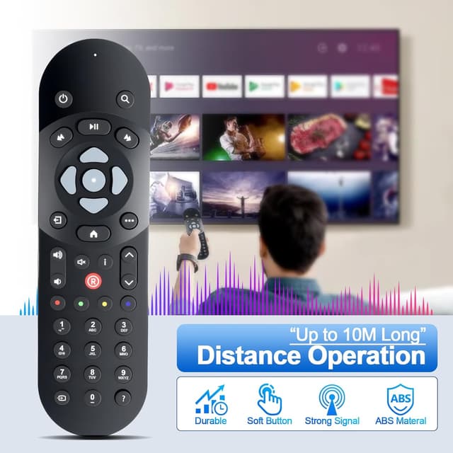 Detalle 2 de Infrarot-Ersatzfernbedienung für Sky Q – kompatibel mit Sky Q Box, Mini & Silver Box (IR, silber)