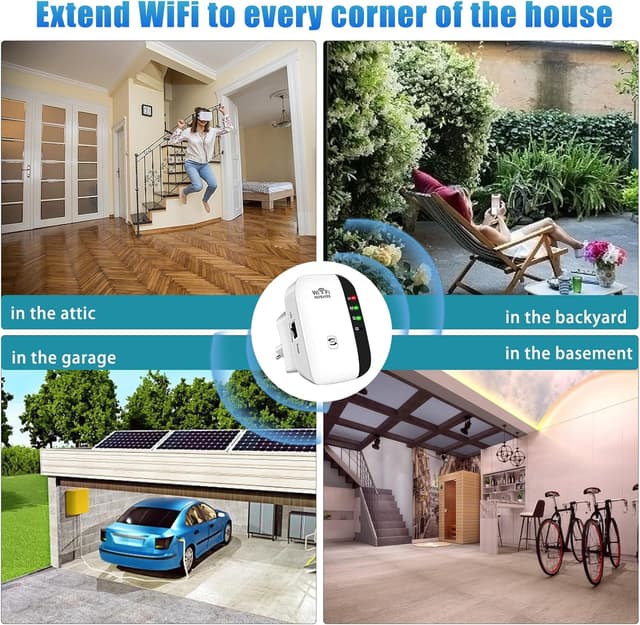 Detalle 2 de WLAN Repeater WiFi Booster 2,4 GHz 300 Mbps