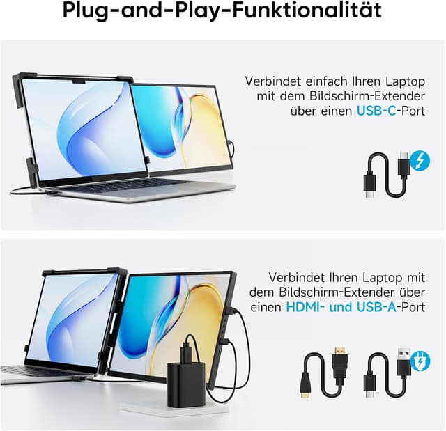 Detalle 2 de Dopesplay Laptop Monitor Erweiterung 14 Zoll