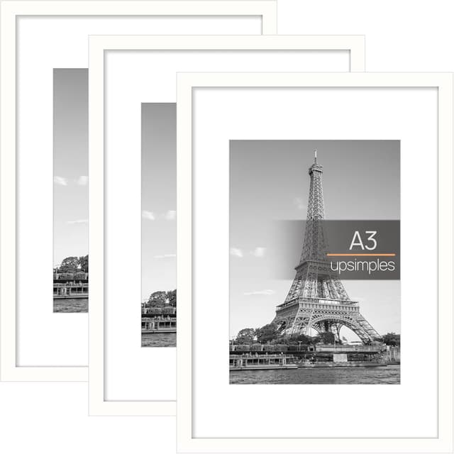 Detalle de upsimples Marco A3 Pack 3 Marcos Blancos