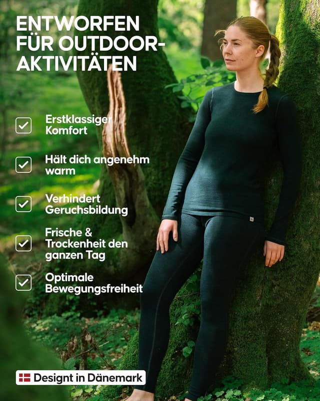 Thumbnail 2 de DANISH ENDURANCE Merino Thermounterwäsche Damen