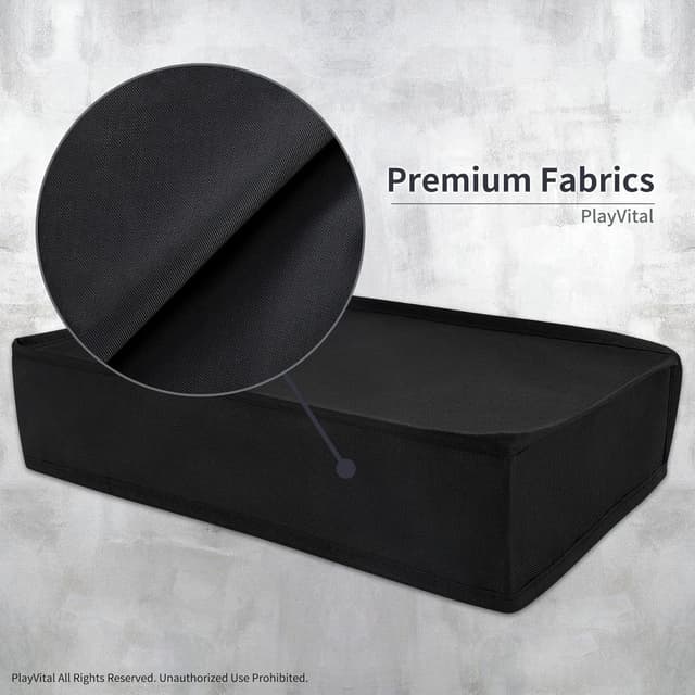 Thumbnail 6 de PlayVital horizontal dust cover for PS5 Slim Digital Edition (new smaller design) – nylon waterproof protector sleeve, black