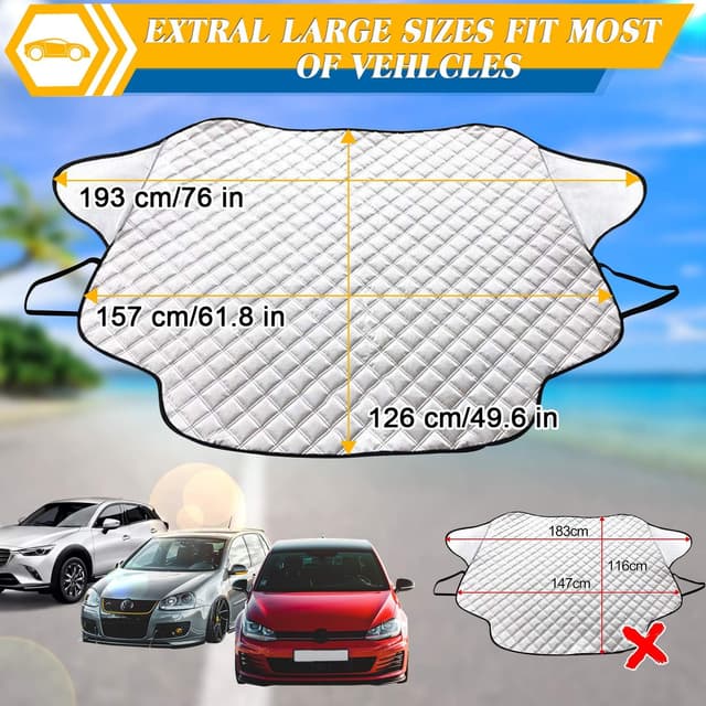 Thumbnail 5 de WIN.MAX Frontscheibenabdeckung mit 3 Magneten ⛱